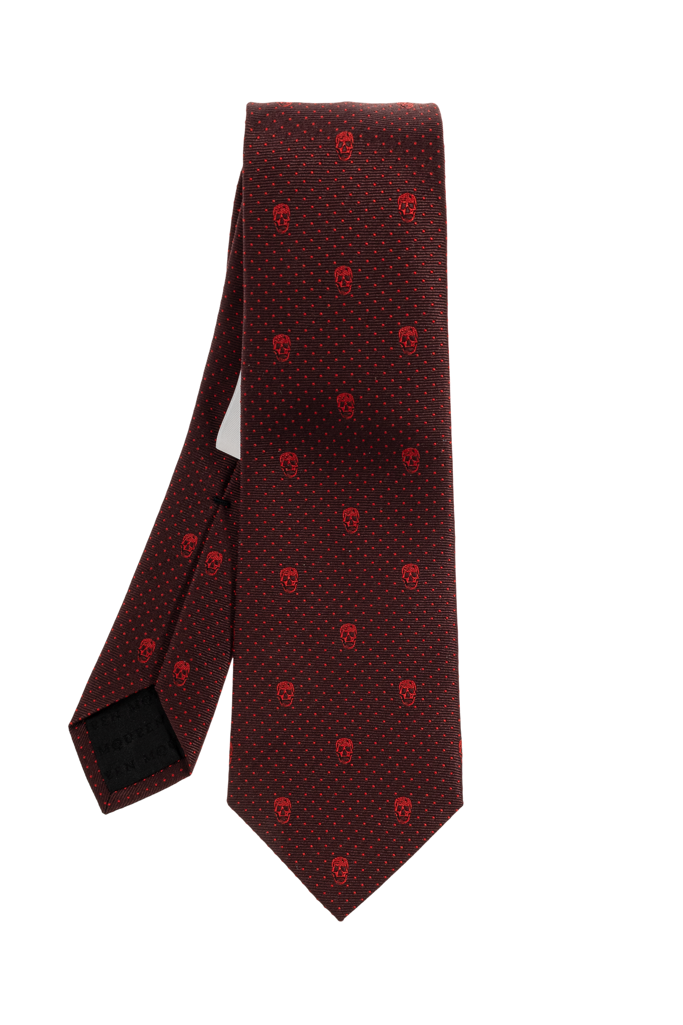 Alexander McQueen Silk tie with distinctive skull motif | Men's